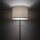 Stehleuchte blendarm Grau Stoff E27 H:154 cm Modern
