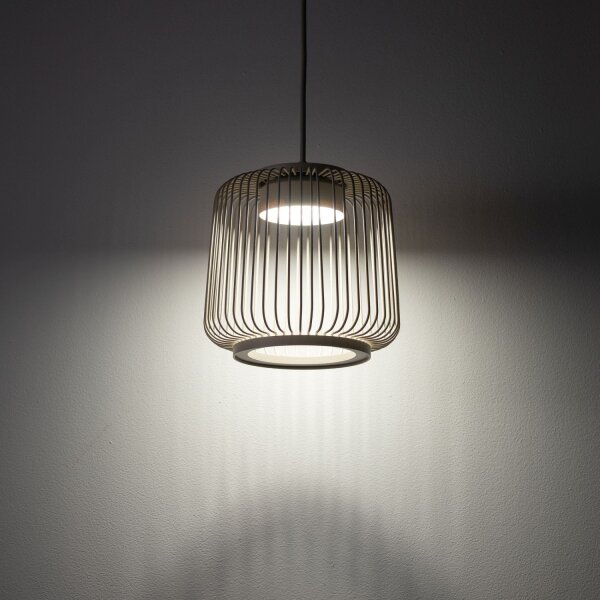 Pendelleuchte Downlight Beige GX53 Ø18 cm Modern rund