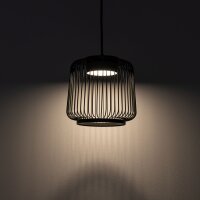 Pendelleuchte Downlight Grau Stahl GX53 Ø18 cm rund