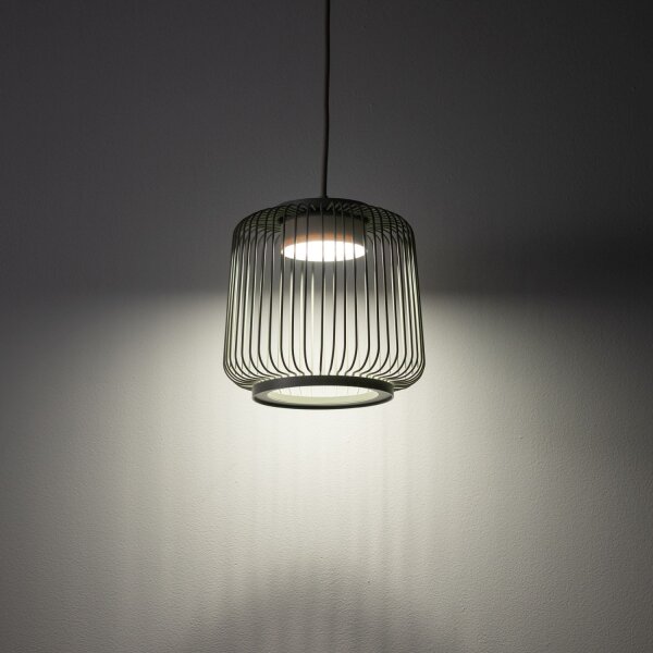 Pendelleuchte Downlight Salbei Stahl GX53 Ø18 cm rund