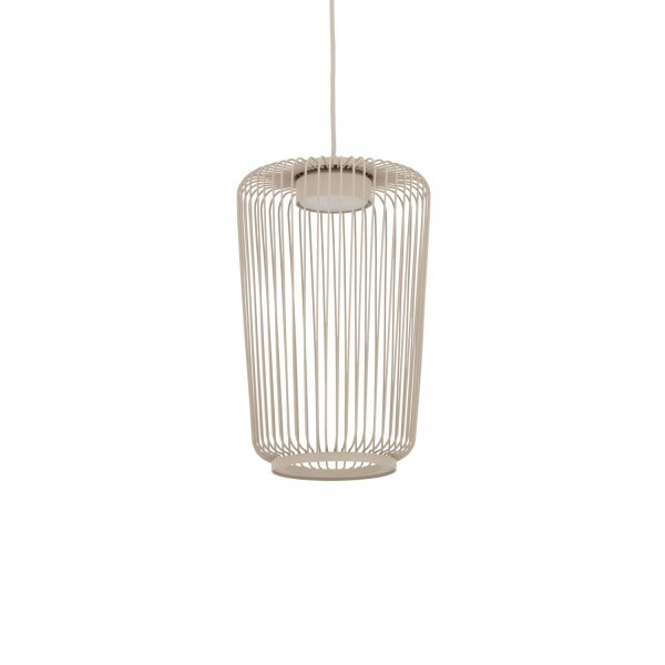 Pendelleuchte Downlight Beige Stahl GX53 Ø20 cm rund