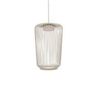 Pendelleuchte Downlight Beige Stahl GX53 &Oslash;20 cm rund