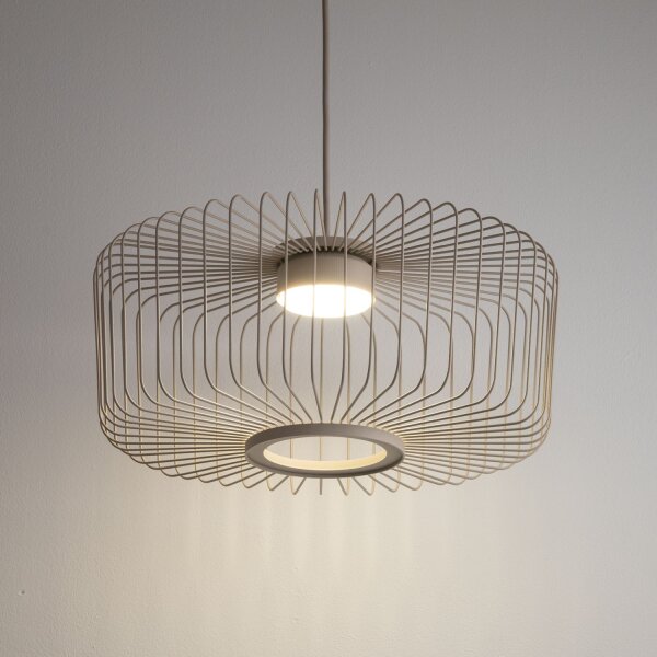 Pendelleuchte Downlight Beige GX53 Ø38 cm Modern rund