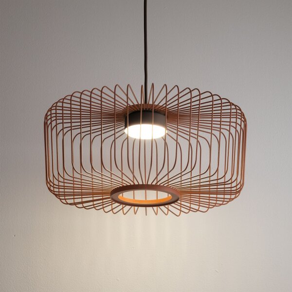 Pendelleuchte Downlight Terrakotta GX53 Ø38 cm rund