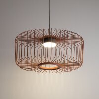 Pendelleuchte Downlight Terrakotta GX53 Ø38 cm rund
