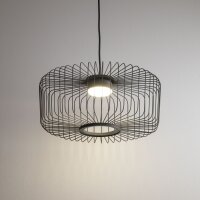Pendelleuchte Downlight Grau Stahl GX53 Ø38 cm rund