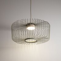 Pendelleuchte Downlight Salbei Stahl GX53 Ø38 cm rund