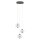 LED Pendelleuchte Graphit Glas Edelstahl 3000K L:36 cm