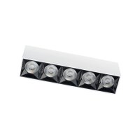 LED Deckenlampe Weiß Schwarz 3000K L:19,5 cm Aluminium