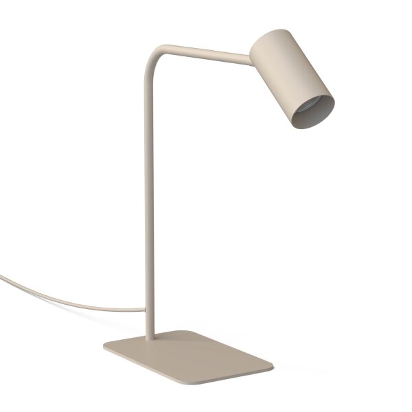 Tischleuchte schwenkbar Beige Stahl GU10 H:45 cm Modern