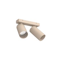 Deckenleuchte schwenkbar Beige Stahl GU10 31 cm Modern