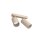 Deckenleuchte schwenkbar Beige Stahl GU10 31 cm Modern