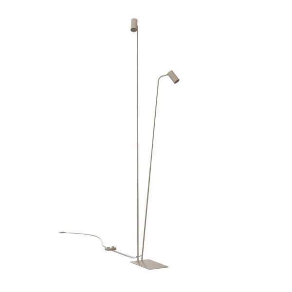 Stehleuchte schwenkbar Beige Stahl XXL GU10 H:216 cm