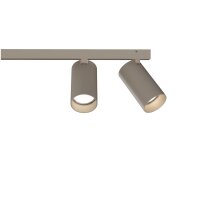 Deckenleuchte schwenkbar Stahl Beige GU10 130 cm Modern