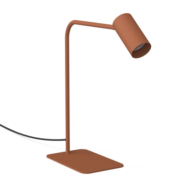 Tischleuchte schwenkbar Terrakotta Stahl GU10 H:45 cm