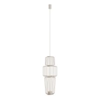 Pendelleuchte Beige Stahl GU10 L:25,5 cm rund Modern