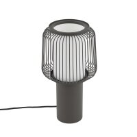 Tischleuchte blendarm Grau E27 klein H:33,5 cm Modern