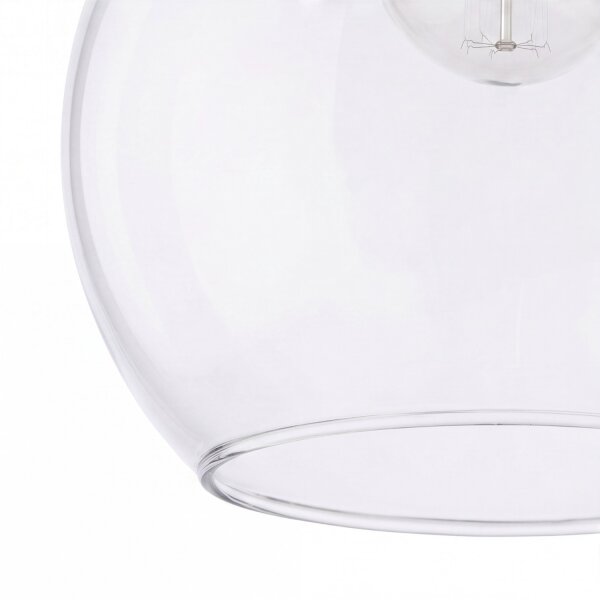 Hängelampe LYSITOS Glas Ø30cm Kugel Retro Küche