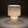 Tischleuchte blendarm Creme Stoff Schirm E27 H:35 cm
