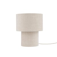Tischleuchte blendarm Creme Stoff E27 H:42 cm Modern