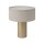 Tischleuchte Gold Creme Stoff Stahl E27 H:40 cm Modern