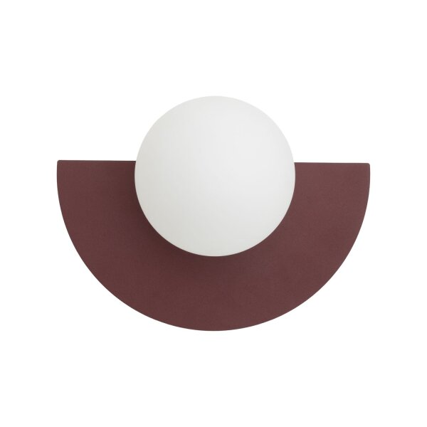 Wandleuchte Glas Kugel G9 H:25 cm blendarm Modern klar
