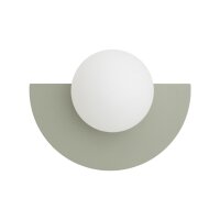 Wandleuchte Salbei Glas Kugel G9 T:14,2 cm blendarm