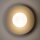 Wandleuchte blendarm Beige Glas Kugel G9 B:25 cm Modern