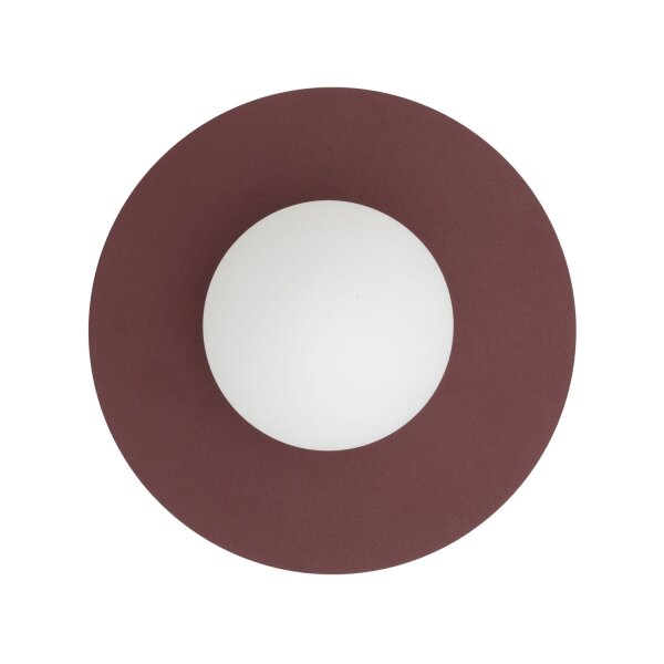 Wandleuchte Glas Kugel H:25 cm G9 blendarm Modern klar