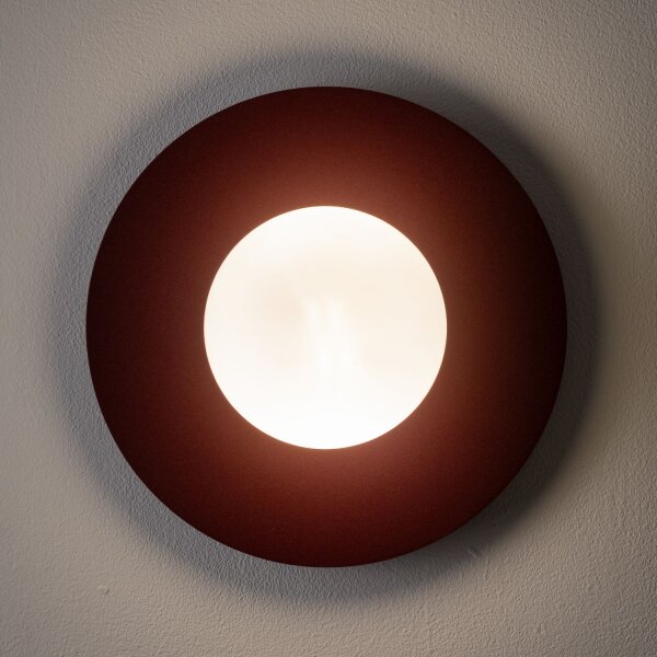 Wandleuchte Glas Kugel H:25 cm G9 blendarm Modern klar