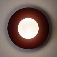 Wandleuchte Glas Kugel H:25 cm G9 blendarm Modern klar