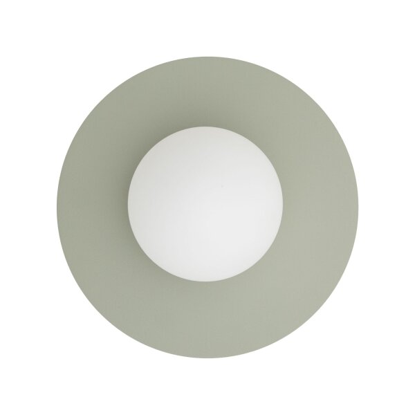 Wandleuchte Salbei Glas Kugel T:14,2 cm G9 blendarm
