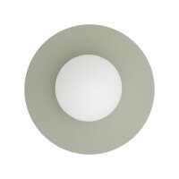 Wandleuchte Salbei Glas Kugel T:14,2 cm G9 blendarm