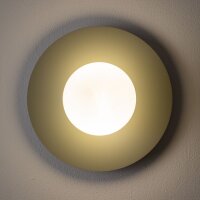 Wandleuchte Salbei Glas Kugel T:14,2 cm G9 blendarm