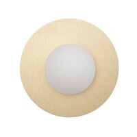 Wandlampe blendarm Gold Glas Kugel G9 B:25 cm Modern