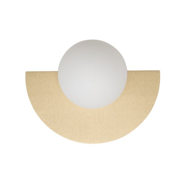 Wandleuchte blendarm Gold Glas G9 T:14,2 cm Modern