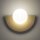 Wandleuchte blendarm Gold Glas G9 T:14,2 cm Modern