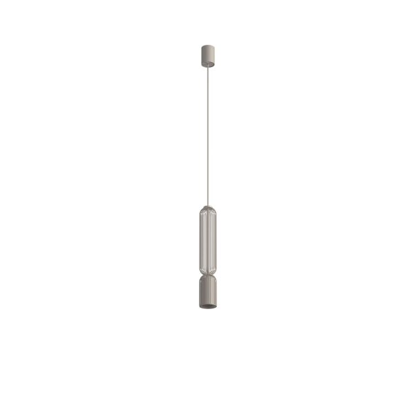 Pendelleuchte Beige Stahl GU10 Ø6,5 cm Modern rund