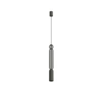 Pendelleuchte Grau Stahl GU10 &Oslash;6,5 cm Modern rund