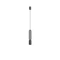 Hängelampe Grau Stahl Ø6,5 cm GU10 Modern rund