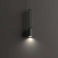 Hängelampe Grau Stahl Ø6,5 cm GU10 Modern rund