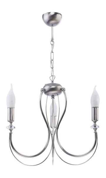 Eleganter Kronleuchter in Silber 3-armig AREGUND