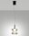 LED HÃ¤ngelampe Glas 2700/3000/4000K Schwarz Ã˜18 cm rund