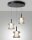 LED HÃ¤ngelampe Glas 2700/3000/4000K Schwarz L:45 cm