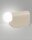 Tischleuchte Aluminium G9 Glas H:15 cm Kabelschalter