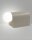 Tischleuchte Aluminium G9 Glas H:15 cm Kabelschalter