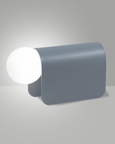 Tischleuchte Aluminium Glas Kabelschalter G9 H:15 cm