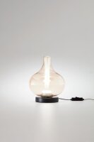 LED Tischleuchte Schwarz 2700/3000/4000K Glas H:23 cm