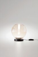 LED Tischleuchte Glas 2700/3000/4000K 22 cm Schwarz
