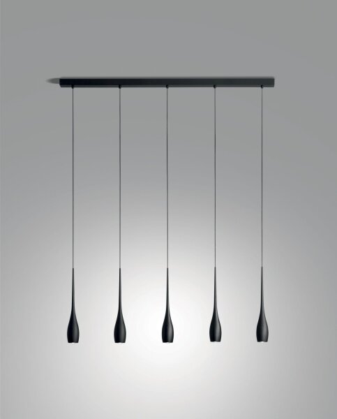 LED Hängelampe Schwarz Metall 3000K 3450 lm L:120 cm